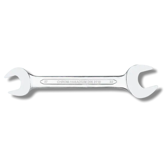 Double Ended Open Jaw Spanner Recessed Pattern